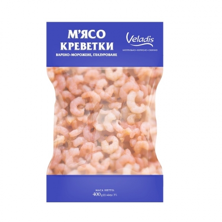 Креветки 400г Veladis очищені варено-морожені