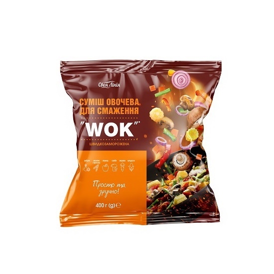 Суміш овочева 400г Своя Лінія для смаження WOK швидкозаморожена