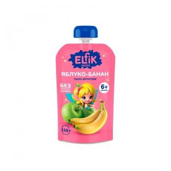 Купити Пюре 110 г ELFIK Magicяблуко-банан з 6+ міс д/п у АТБ Market