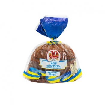 Купить Хліб 300 г Хлібозавод №10 Патріот нарізаний половинка жт/пш п/ет в АТБ Market