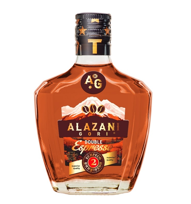 ➤ Напій алкогольний 0,2 л Alazani Gori Double Espresso 30% об ск