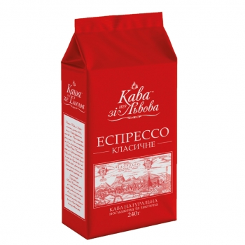 Купить Кофе 240 г кофе со Львова Эспрессо натуральный жареный молотый в АТБ Market