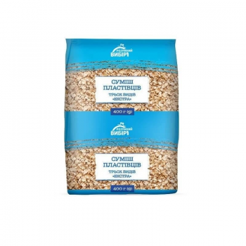 Купити Пластівці 1кг Суміш злаків Три злаки п/п мішок у АТБ Market