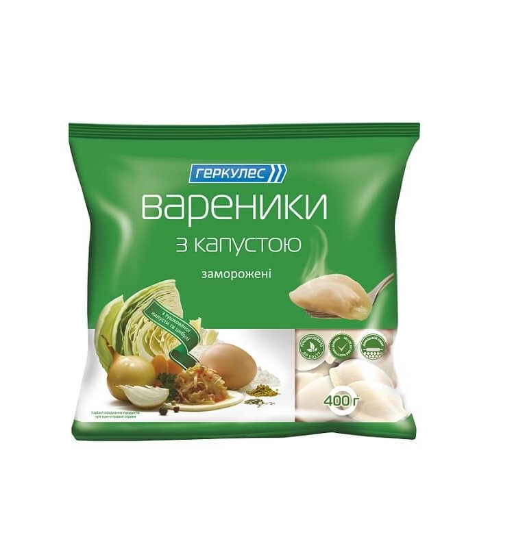 Вареники 400 г Геркулес з капустою