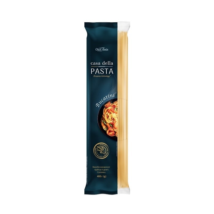 ➤ Мак.вир. 400г Своя Лінія Casa della pasta труб. довг. Соломка