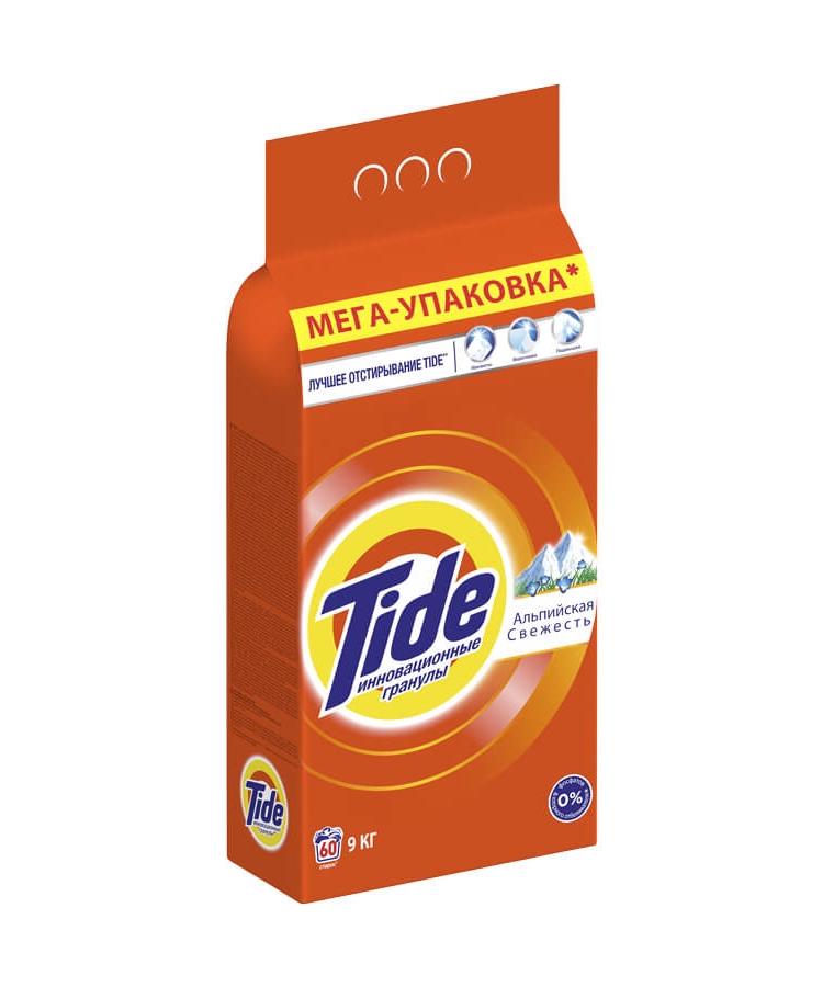 Пральний порошок 9кг TIDE "Альпійська свіжість" купити в Києві та ...