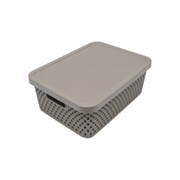 Купити Кошик плаcтиковий з кpишкою 12 л, в асортименті у АТБ Market