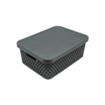 Купити Кошик плаcтиковий з кpишкою 12 л, в асортименті у АТБ Market