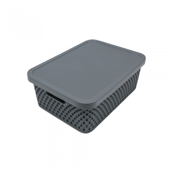 Купити Кошик плаcтиковий з кpишкою 12 л, в асортименті у АТБ Market