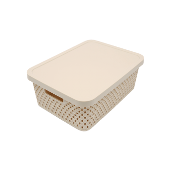 Купити Кошик плаcтиковий з кpишкою 12 л, в асортименті у АТБ Market