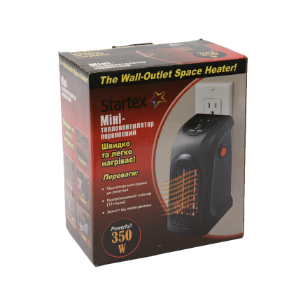 Купити Міні-тепловентилятор переносний, 400 ВТ, 220 V у АТБ Market