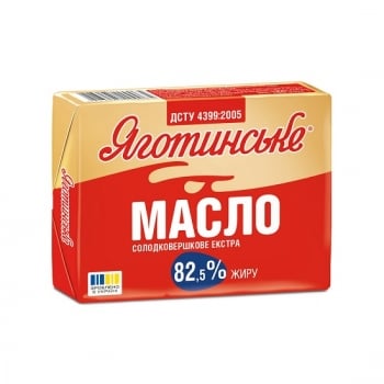 Купити Масло 180 г Яготинське солодковершкове екстра 82,5% фольга у АТБ Market