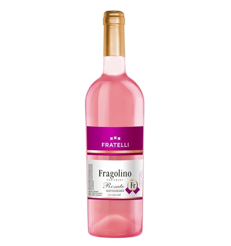 ➤ Вино 0,75 л FRATELLI FRAGOLINO ROSATO рожеве напівсолодке