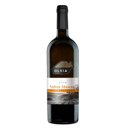 Вино 0,75 л Olvia Velvet Muscat біле напівсолодке столове плодове 9,5-12% об ск/бут Україна