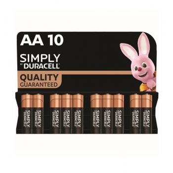Купити Елeмeнт живлeння Duracell Simply AA LR6 10 шт у АТБ Market
