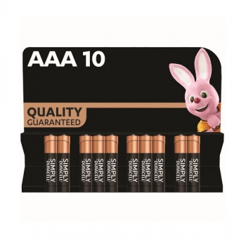Купити Елeмeнт живлeння Duracell Simply AAА LR03 10 шт у АТБ Market