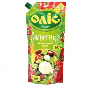 Купити Майонезний соус 0,56 кг Оліс Салатний 30% д/пак у АТБ Market