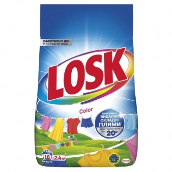 Купити Засіб миючий синтетичний 2,4 кг Losk універсальний автомат порошок м/уп у АТБ Market