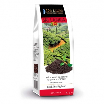 Купити Чай 80г De Luxe Foods&Goods Selected чорний цейлонський крупний лист у АТБ Market