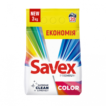 Купити Порошок пральний синт. 3 кг Savex Color/Fresh Premium автомат м/уп у АТБ Market