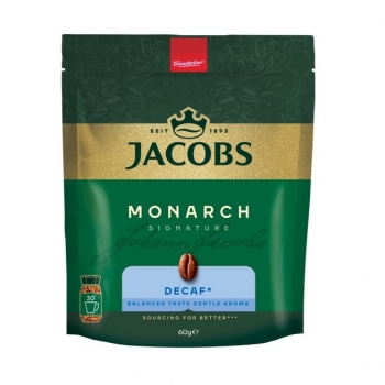 Купить Кофе 60 г Jacobs Monarch растворимый сублимированный без кофеина в АТБ Market