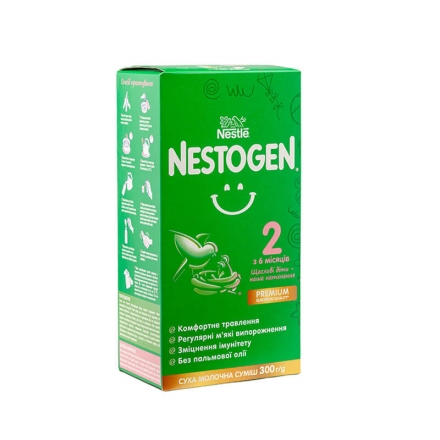 Мoлoчнa смесь Nestle Nestogen 2 с лактобактериями L. Reuteri 0,3кг