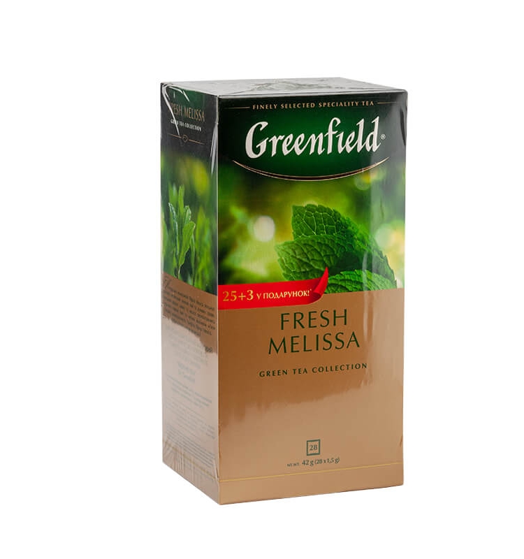 Чай (28 ф/п х 1,5 г) Greenfield Fresh Melissa зeлeний купити в Києві та ...