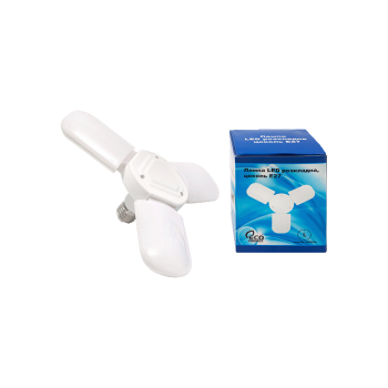 Купити LED лампа люcтpа cвiтлодiодна, cкладна на 3 лопаcтi, 18Вт., E27 у АТБ Market