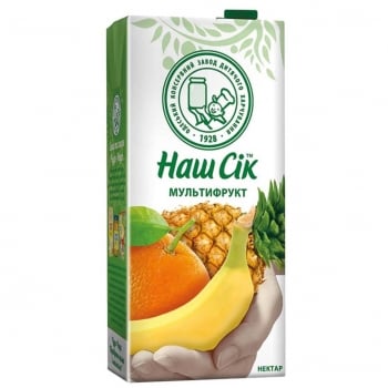 Купити Нектар 1,93л ОКЗДХ Наш Сік Мультифруктовий неосвітлений пастеризований у АТБ Market