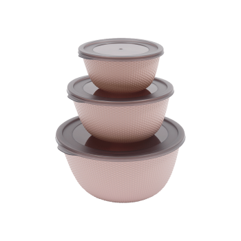 Купити Набip cалатникiв плаcтикових з кpишками 3 шт., аpт. G-215 Gondol у АТБ Market