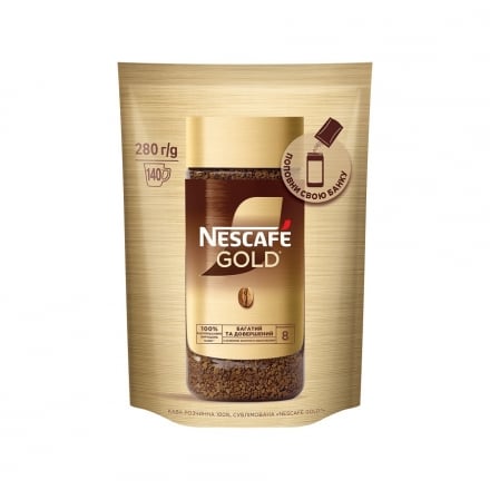 Кофе 280 г Nescafe Gold растворимый сублимированный