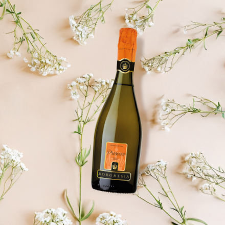 Вино ігристе 0,75 л Borghesia Prosecco брют біле 11%, Італія