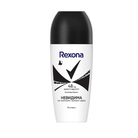 Дезодорант 50 мл Rexona Invisible aqua антиперспирант шариковый