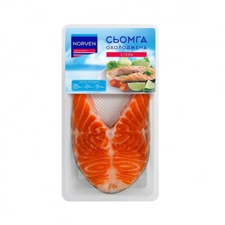 Сьомга Norven охолоджена стейк