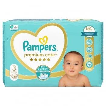 Купить Детские подгузники 40шт Pampers Premium Care Midi (6-10кг) в АТБ Market