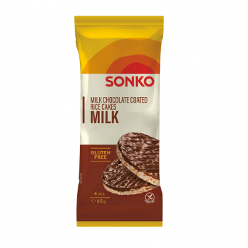 Купити Хлібці рисові 65 г Sonko глазуровані молочним шоколадом м/уп у АТБ Market
