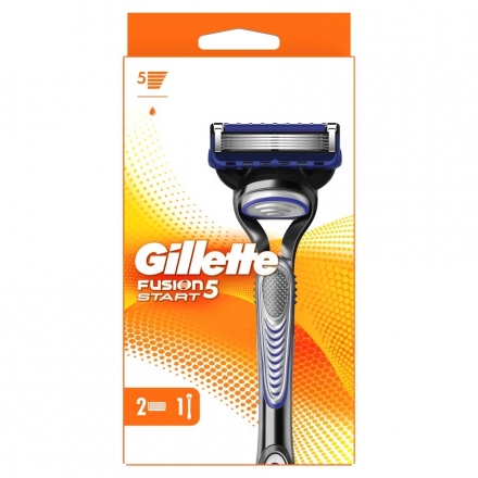 Бритва 1 шт Gillette FUSION 5 Start + 2 змінні касети блістер