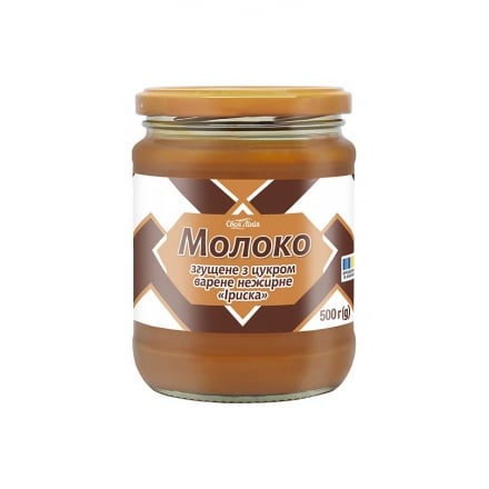 Молоко 0,5 кг Своя Лінія згущене варене Іриска нежирне с/б