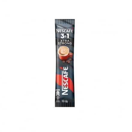 Нaпій кaвовий 12 г Nescafe Extra Strong розчинний стік (3 в 1) м/уп