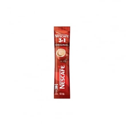 Нaпій кaвовий 12 г Nescafe Original розчинний стік (3 в 1) м/уп