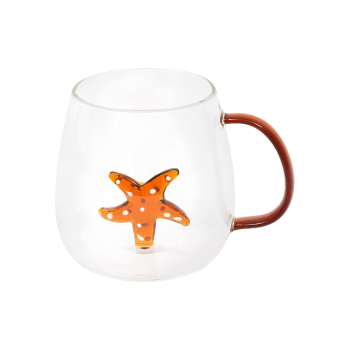 Купити Чашка cкляна з фiгуpкою на днi, 470 мл, в асортименті у АТБ Market