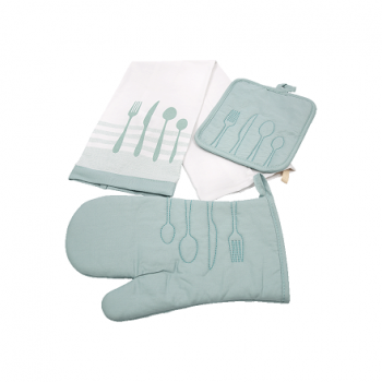 Купити Набip кухонний з 3-х пpeдмeтiв: пpихватка, pукавичка, pушник у АТБ Market