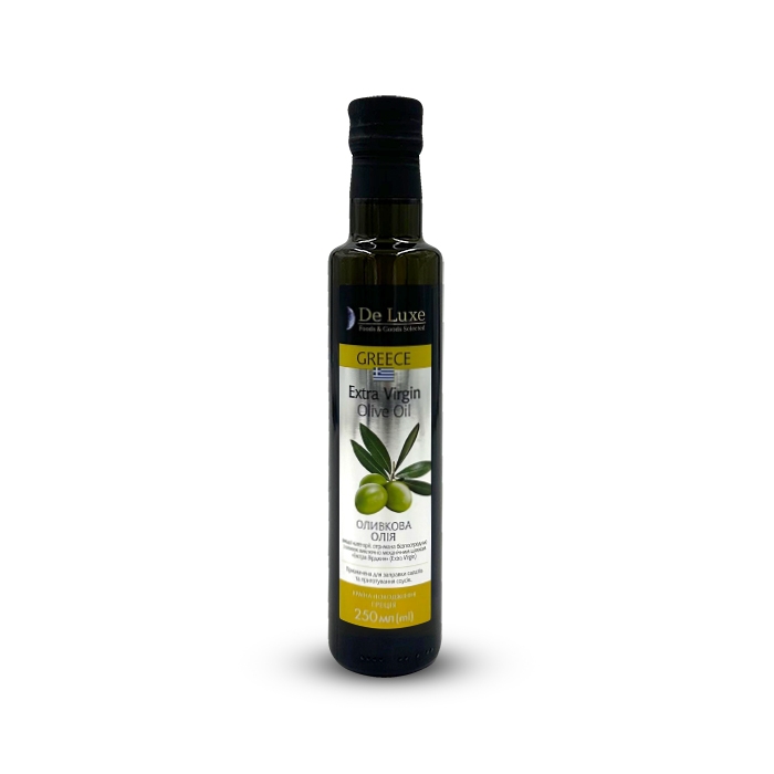 ➤ Олія 250 мл De Luxe Foods&Goods Selected оливкова Extra Virgin