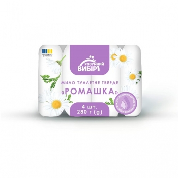 Купить Мыло 280 г Разумный выбор Ромашка 4 * 70 г в АТБ Market
