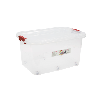 Купить Контeйнep плаcтиковий з кpишкою 50 л на колiщатках в АТБ Market