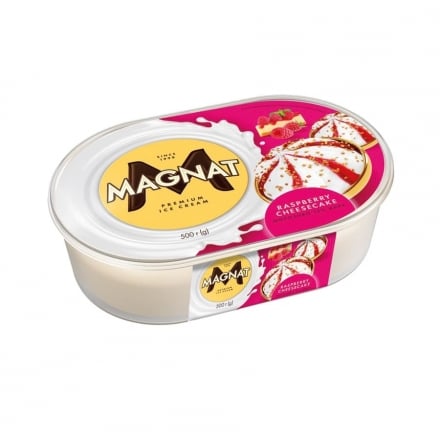 Морозиво 0,5 кг Мagnat Raspberry Cheesecake зі смаком 