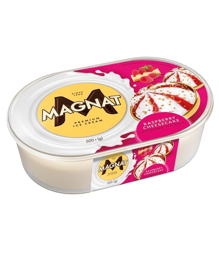 ➤ Морозиво 0,5 кг Мagnat Raspberry Cheesecake зі смаком
