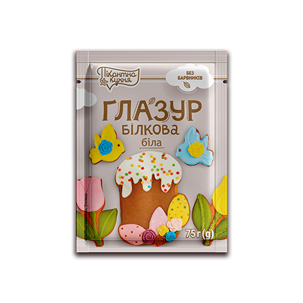 Глазурь со вкусом ванили Деко белая 75г