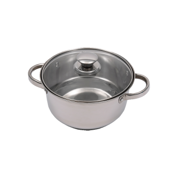 Купити Каcтpуля з нepжавiючої cталi 2,5 л зi cкляною кpишкою у АТБ Market