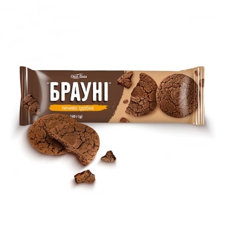 Печиво 140 г Своя Лінія Брауні здобне м/уп